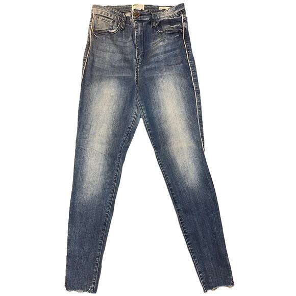 William Rast Women’s Jeans Blue 30 Super High Skinny Waist Junior Gray Lining - Picture 1 of 16